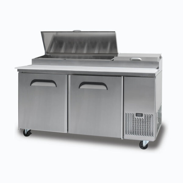 Bromic PP1700 Pizza Prep Fridge - 2  Doors - 1702mm - 9 Pans - Image 3
