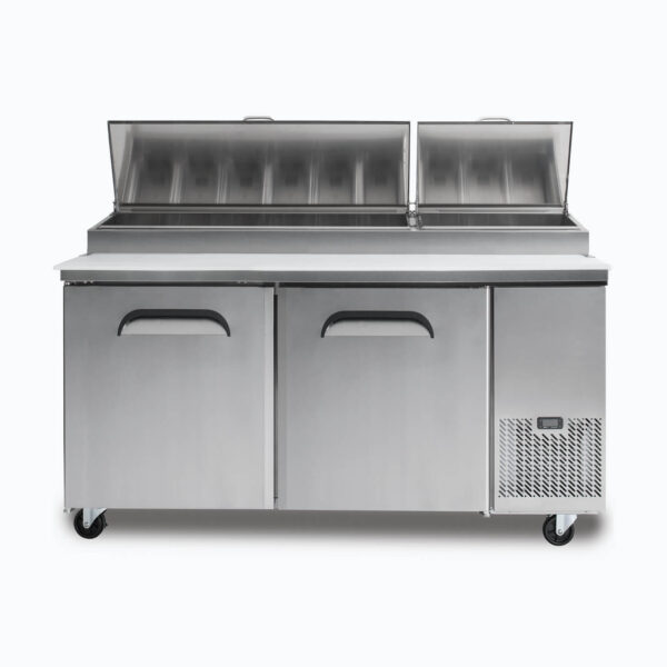 Bromic PP1700 Pizza Prep Fridge - 2  Doors - 1702mm - 9 Pans - Image 4
