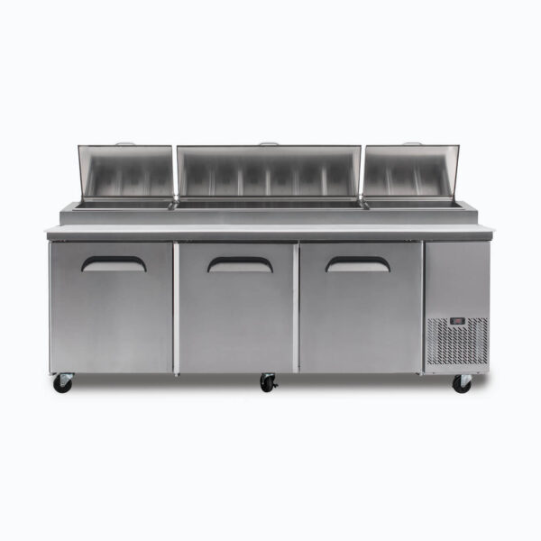 Bromic PP2370 Pizza Prep Fridge - 3  Doors - 2370mm - 12 Pans