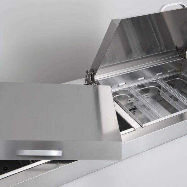 Bromic PP2370 Pizza Prep Fridge - 3  Doors - 2370mm - 12 Pans - Image 3