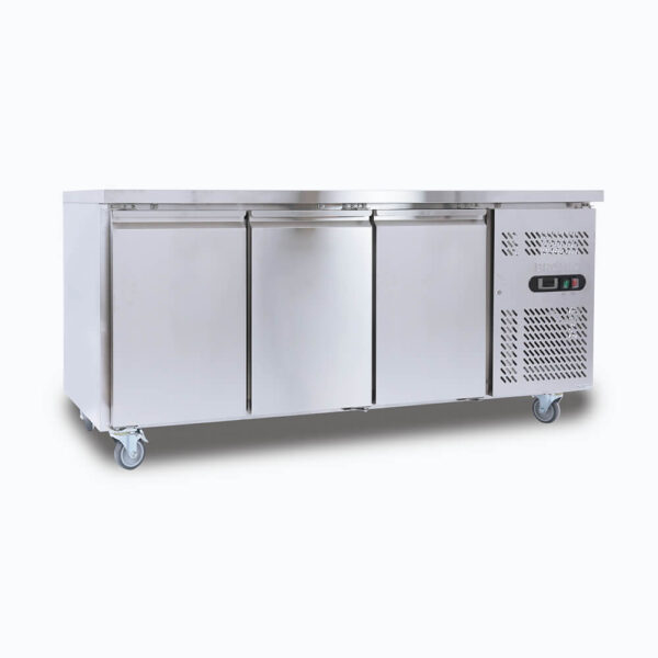 Bromic UBF1795SD-NR Under Bench Freezer - 417L - 3 Doors - Stainless Steel - Image 2
