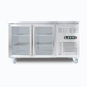 Bromic UBC1360GD-NR Under Bench Display Fridge - 282L - 2 Doors - Glass