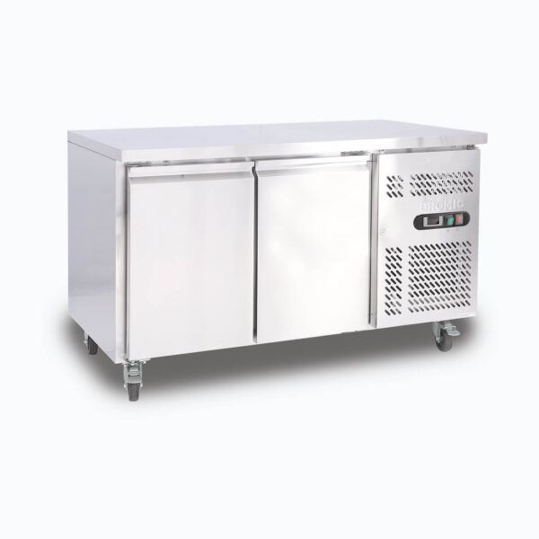 Bromic UBC1360SD-NR Under Bench Fridge - 282L - 2 Doors - Stainless Steel - Image 2