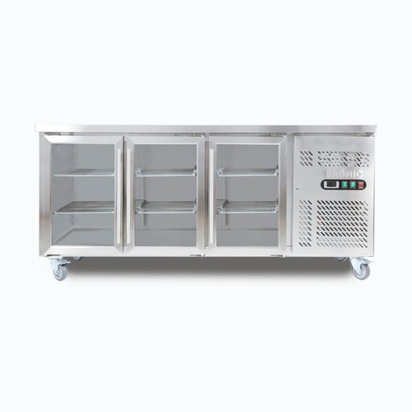 Bromic UBC1795GD-NR Under Bench Display Fridge - 417L - 3 Doors - Glass