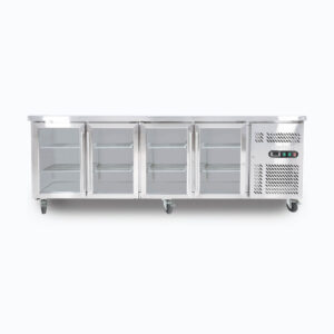 Bromic UBC2230GD-NR Under Bench Display Fridge - 553L - 4 Doors - Glass