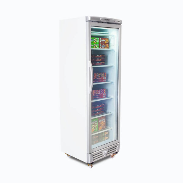Bromic UF0374S-NR Upright Display Freezer - 300L - 1 Door - Flat Glass - Image 2