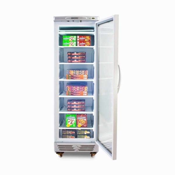 Bromic UF0374S-NR Upright Display Freezer - 300L - 1 Door - Flat Glass - Image 4