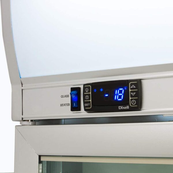 Bromic UF0500LF Upright Display Freezer - 444L - 1 Door - Flat Glass - Lightbox - Image 7