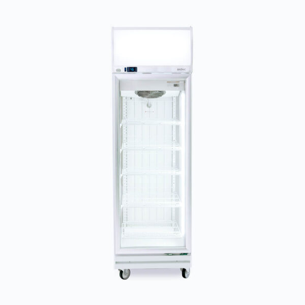 Bromic UF0500LF Upright Display Freezer - 444L - 1 Door - Flat Glass - Lightbox