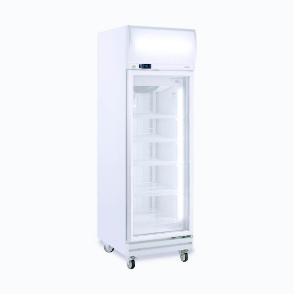 Bromic UF0500LF Upright Display Freezer - 444L - 1 Door - Flat Glass - Lightbox - Image 2