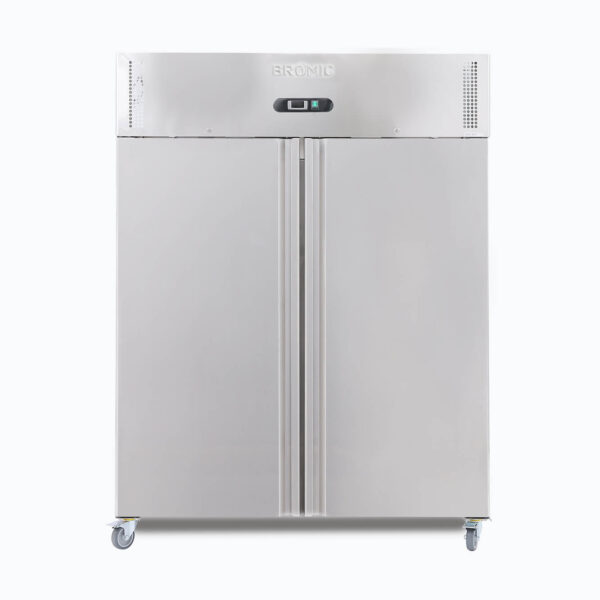 Bromic UF1300SDF-NR Upright Freezer - 1300L - 2 Doors - Stainless Steel - Image 2