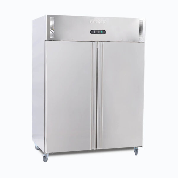 Bromic UF1300SDF-NR Upright Freezer - 1300L - 2 Doors - Stainless Steel - Image 3