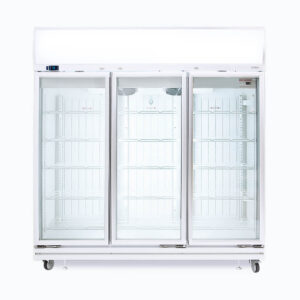 Bromic UF1500LF Upright Display Freezer - 1507L - 3 Doors - Flat Glass - Lightbox