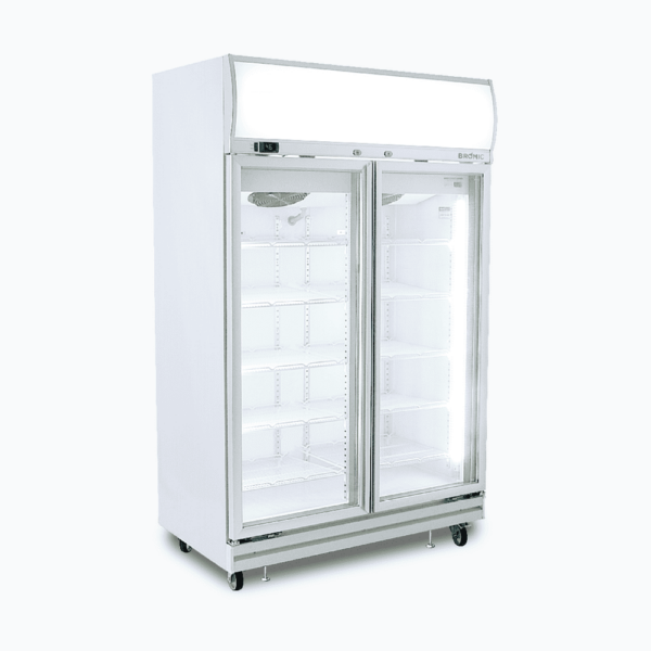 Bromic GD1000LF Upright Display Fridge - 976L - 2 Doors - Flat Glass - Lightbox - Image 2