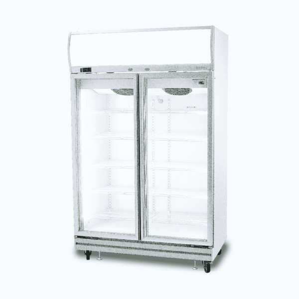 Bromic GD1000LF Upright Display Fridge - 976L - 2 Doors - Flat Glass - Lightbox - Image 3
