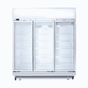 Bromic GD1500LF Upright Display Fridge - 1507L - 3 Doors - Flat Glass - Lightbox