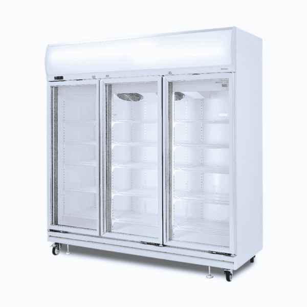 Bromic GD1500LF Upright Display Fridge - 1507L - 3 Doors - Flat Glass - Lightbox - Image 3