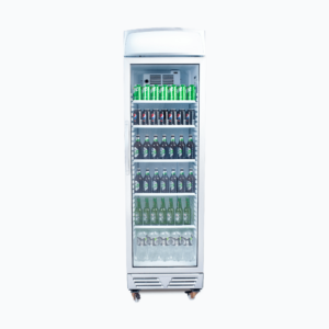 Bromic GM0374L-NR Upright Display Fridge - 372L - 1 Door - Flat Glass - Lightbox