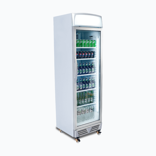 Bromic GM0374L-NR Upright Display Fridge - 372L - 1 Door - Flat Glass - Lightbox - Image 2