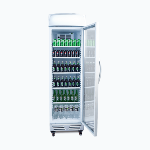 Bromic GM0374L-NR Upright Display Fridge - 372L - 1 Door - Flat Glass - Lightbox - Image 4