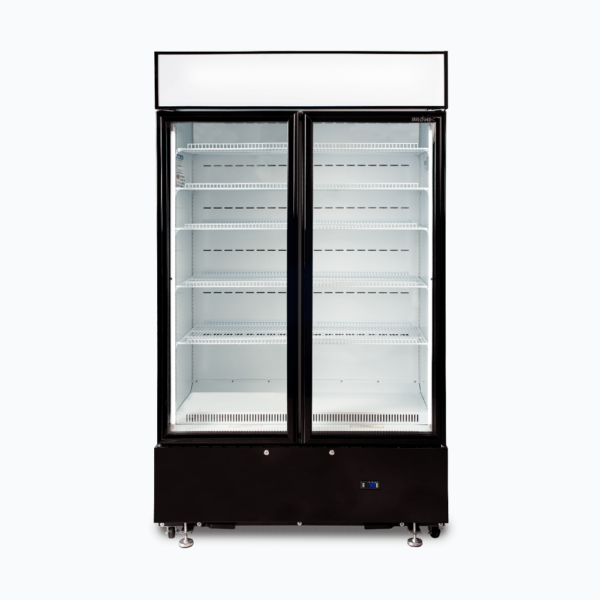 Bromic GM1000LBCAS Upright Display Fridge - 960L - 2  Doors - Flat Glass - Cassette - Image 5