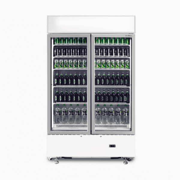 Bromic GM1000LWCAS Upright Display Fridge - 960L - 2 Doors - Flat Glass - Cassette - Image 2