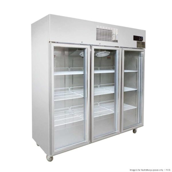 SUCG1500 F.E.D Thermaster Three Door Upright Display Fridge - Image 5