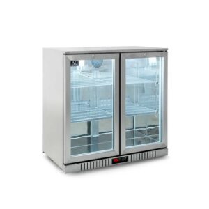 AG 2SBR-H Twin Door Bar Fridge - Stainless Body & Doors