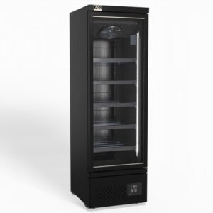 AG FSB450 Supermarket Single Glass Door Upright Display Freezer - 450 Litre