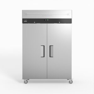 AG GNX1000TN 1000 Litre Upright Double Stainless Steel Door Fridge