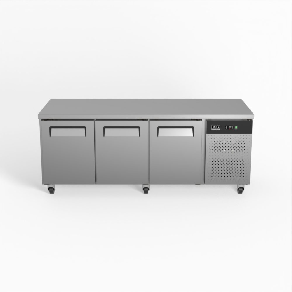 AG PAX3100TN Three Door Commercial Worktop / Under Bench Fridge 800mm Depth