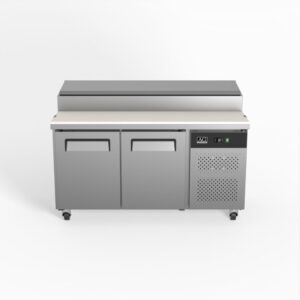AG SH2000-800 2 Door Saladette Fridge - 8 x 1/3 GN Trays