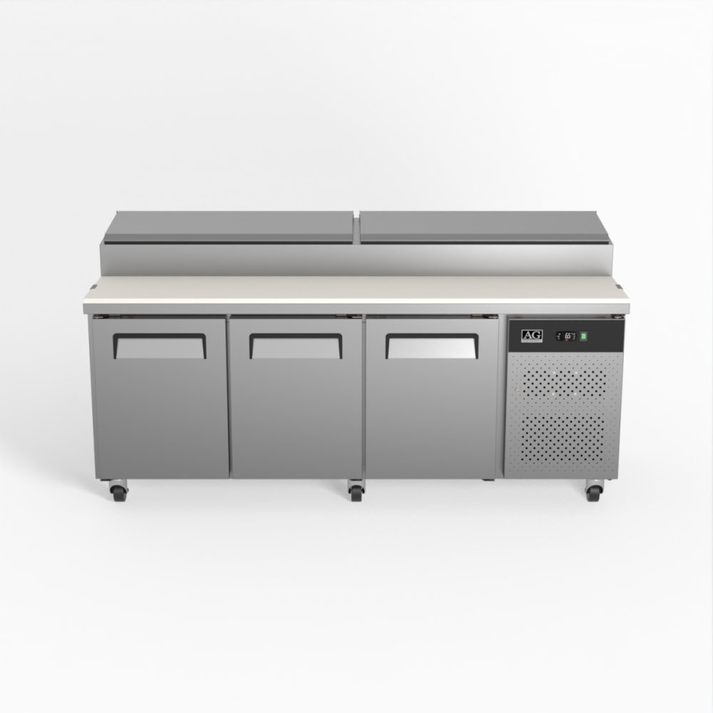 AG SH3000-800 3 Door Saladette Fridge – 10 x 1/3 GN Trays