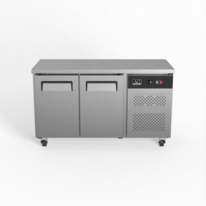 AG SLX2100BT Commercial Two Door Worktop / Under Bench Freezer 600mm Depth