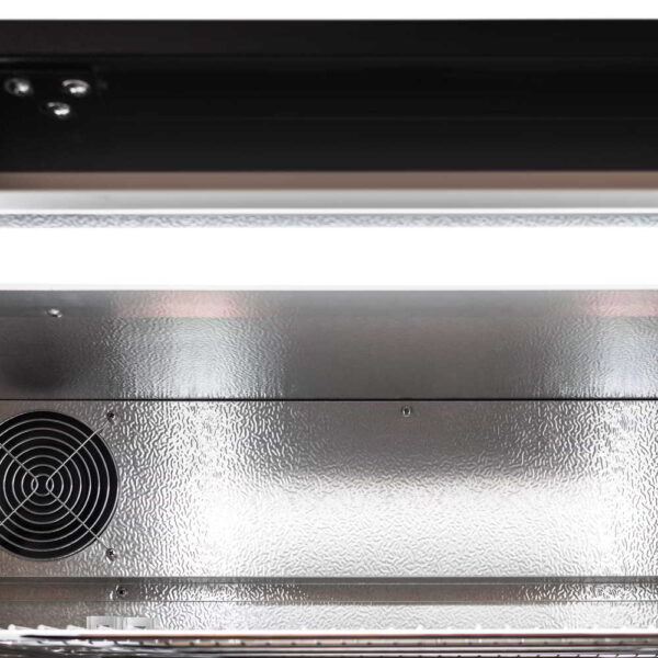 AG 2BBR-S Twin Sliding Door Bar Fridge - Black Body & Doors - Image 5