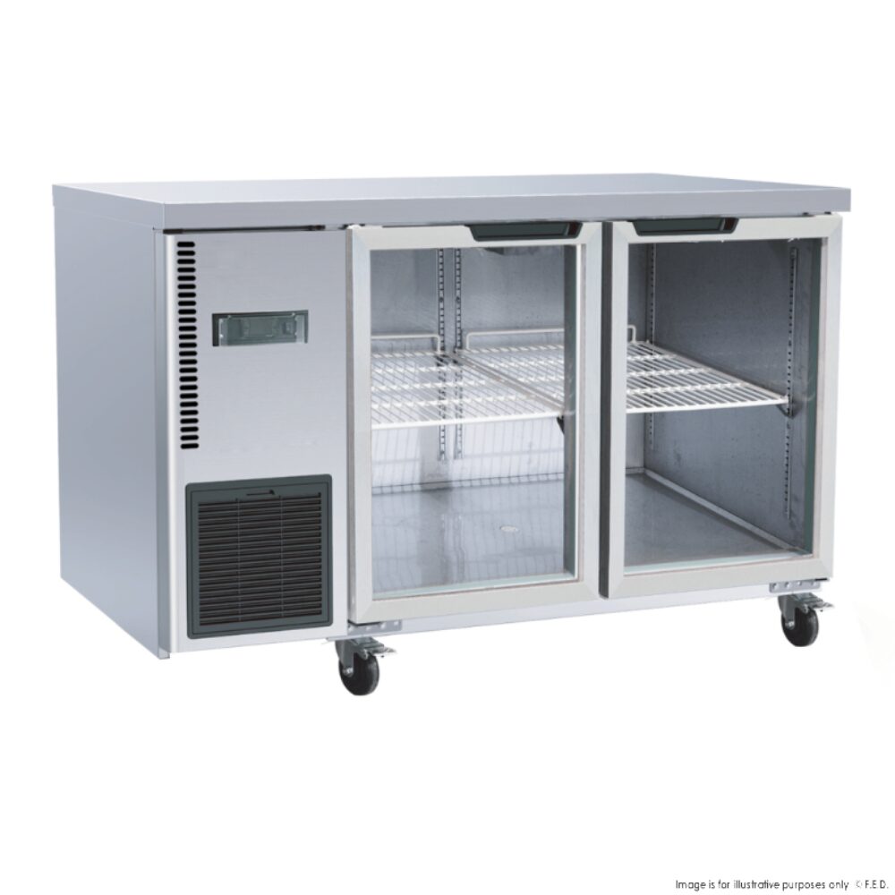 TL1200TNG F.E.D Glass Door Workbench Fridge