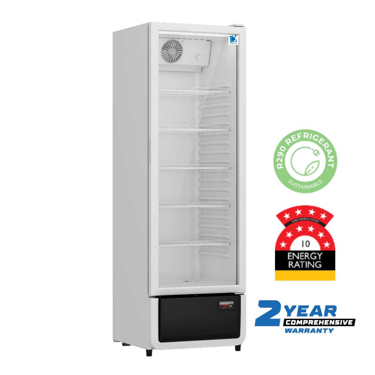 SC-280 Low Height Single Door Display Fridge 151cm High