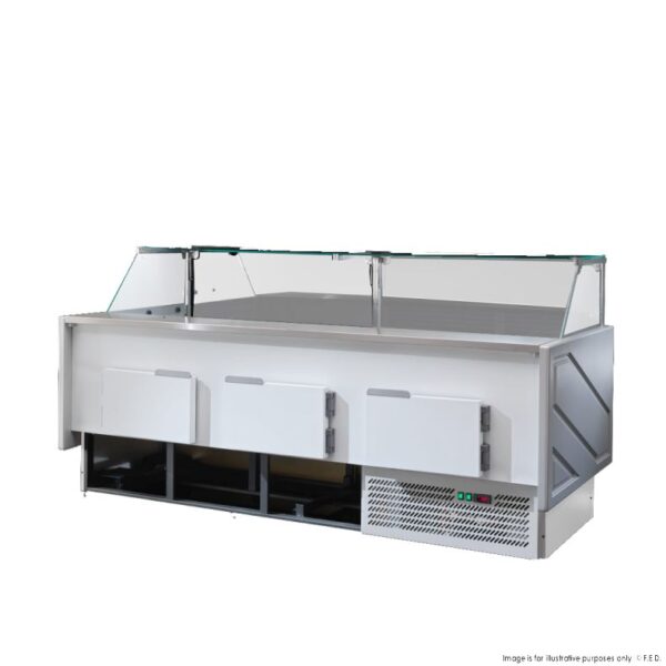 TDMR-0925 F.E.D Tecnodom Series MR9.5 Silver Wide Deli Display - Image 2