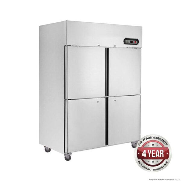 F.E.D SUF1000 TROPICAL Thermaster 4×½ door SS Freezer