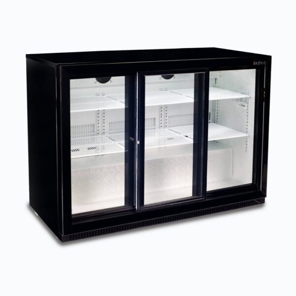 Bromic BB0330GDS-NR-1 Back Bar Fridge - 307L - 3 Doors - Sliding - Image 6