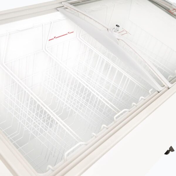 Bromic CF0400ATCG-NR Display Chest Freezer - 352L - Curved Glass Top - Image 8