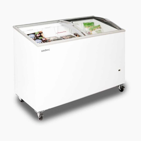 Bromic CF0400ATCG-NR Display Chest Freezer - 352L - Curved Glass Top - Image 4