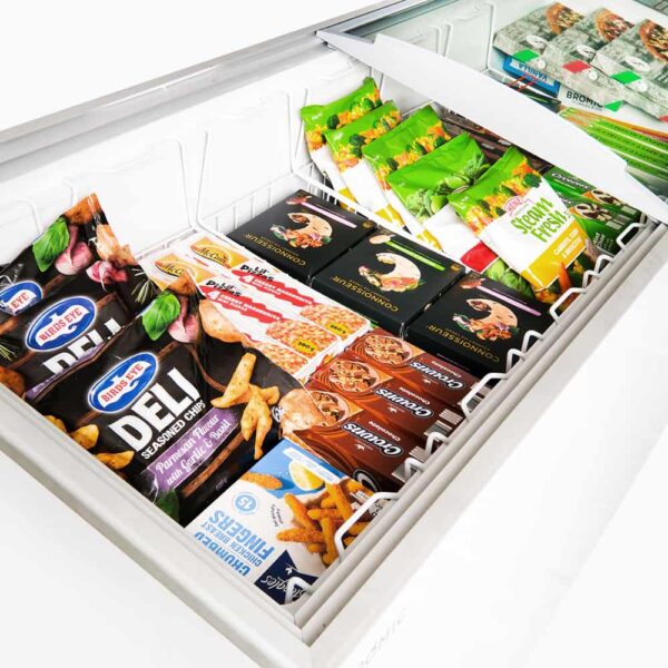 Bromic CF0600ATCG-NR Display Chest Freezer - 555L -  Curved Glass Top - Image 9