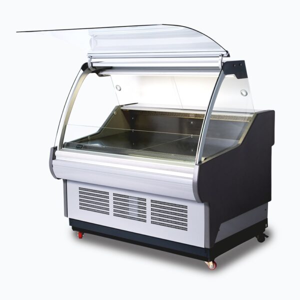 Bromic DD1875CG-NR Curved Glass Deli Display - 1955mm - Image 2