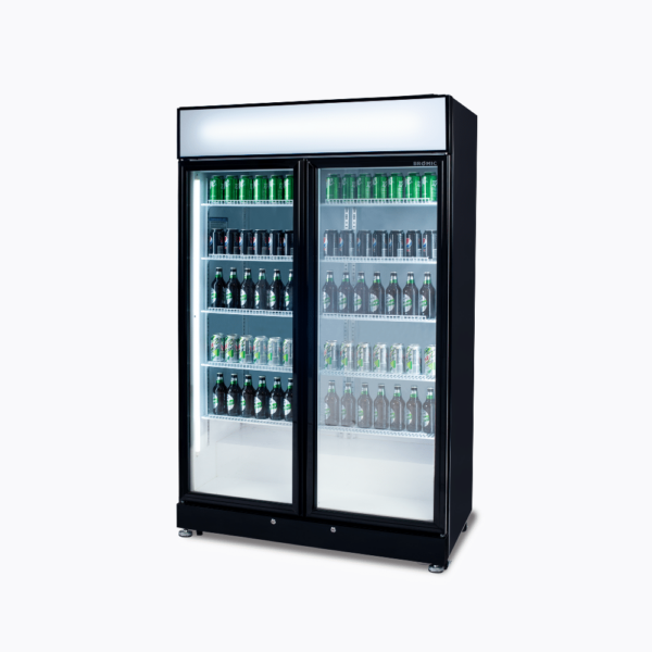 GM0900LBECO BROMIC 2 Doors Upright Display Fridge 885L – Black - Image 8