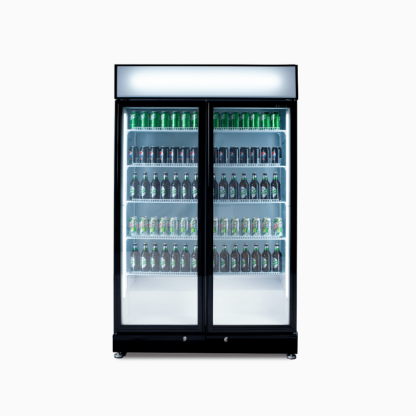 GM0900LBECO BROMIC 2 Doors Upright Display Fridge 885L – Black