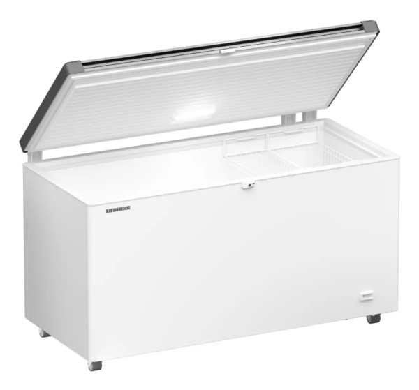 EFL 4656 Liebherr 404L Flip Lid Chest Freezer, stainless steel lid