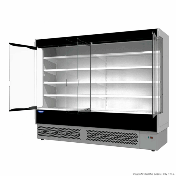 TDVB80-CA-250 F.E.D Vulcano Supermarket 4 Door Open Display