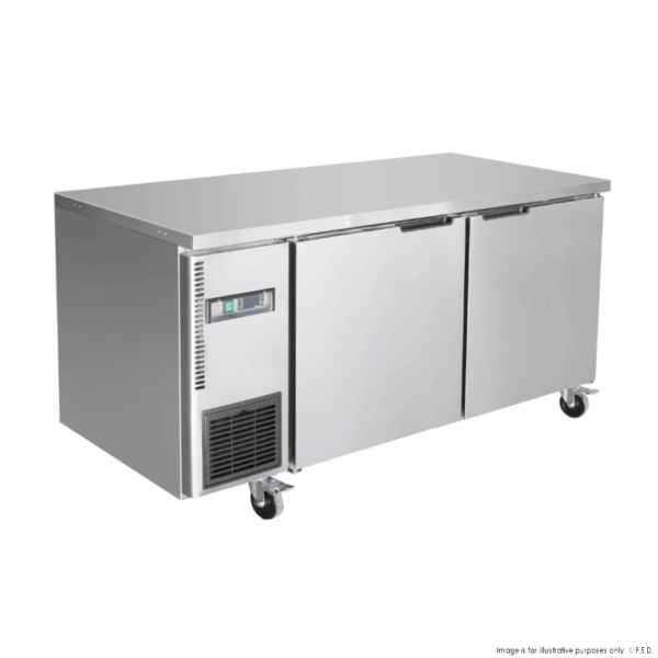 TL1500BT F.E.D Thermaster S/S 2 Door Workbench Freezer