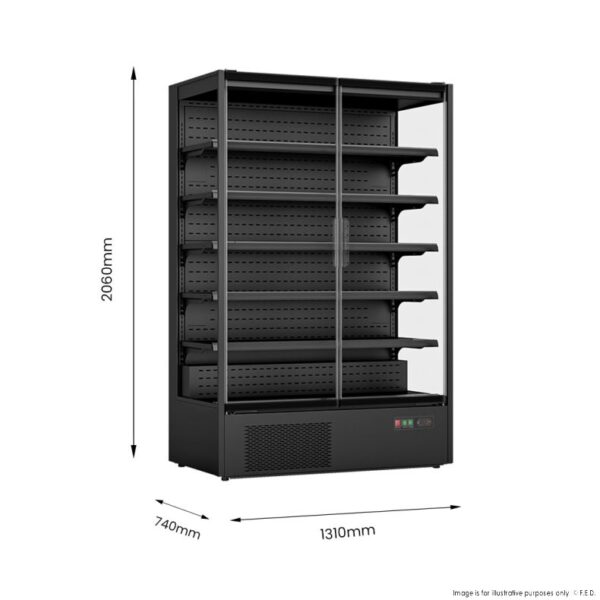 DC-125B F.E.D Thermaster Supermarket Panorama 2 Door Chiller Display - Image 6